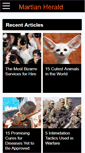 Mobile Screenshot of martianherald.com