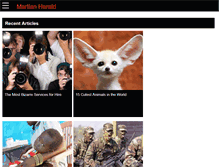 Tablet Screenshot of martianherald.com